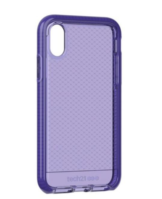 Tech 21 Evo Check Case Purple for iPhone X/XS