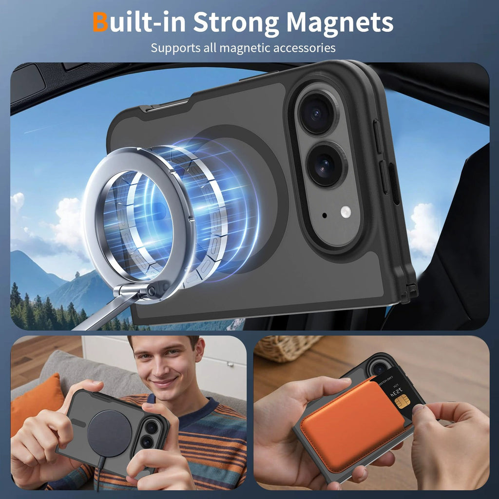 Magnetic Phone Case for iPhone 18 Duo / Fold, Skin-feel Shockproof Protective Co