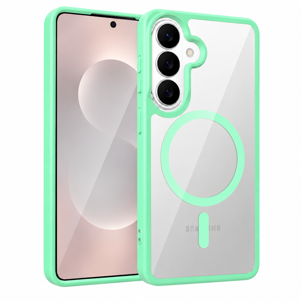 Magnetic Transparent Phone Case for Samsung Galaxy, Anti-Fall Skin-Feel TPU Protective Cover