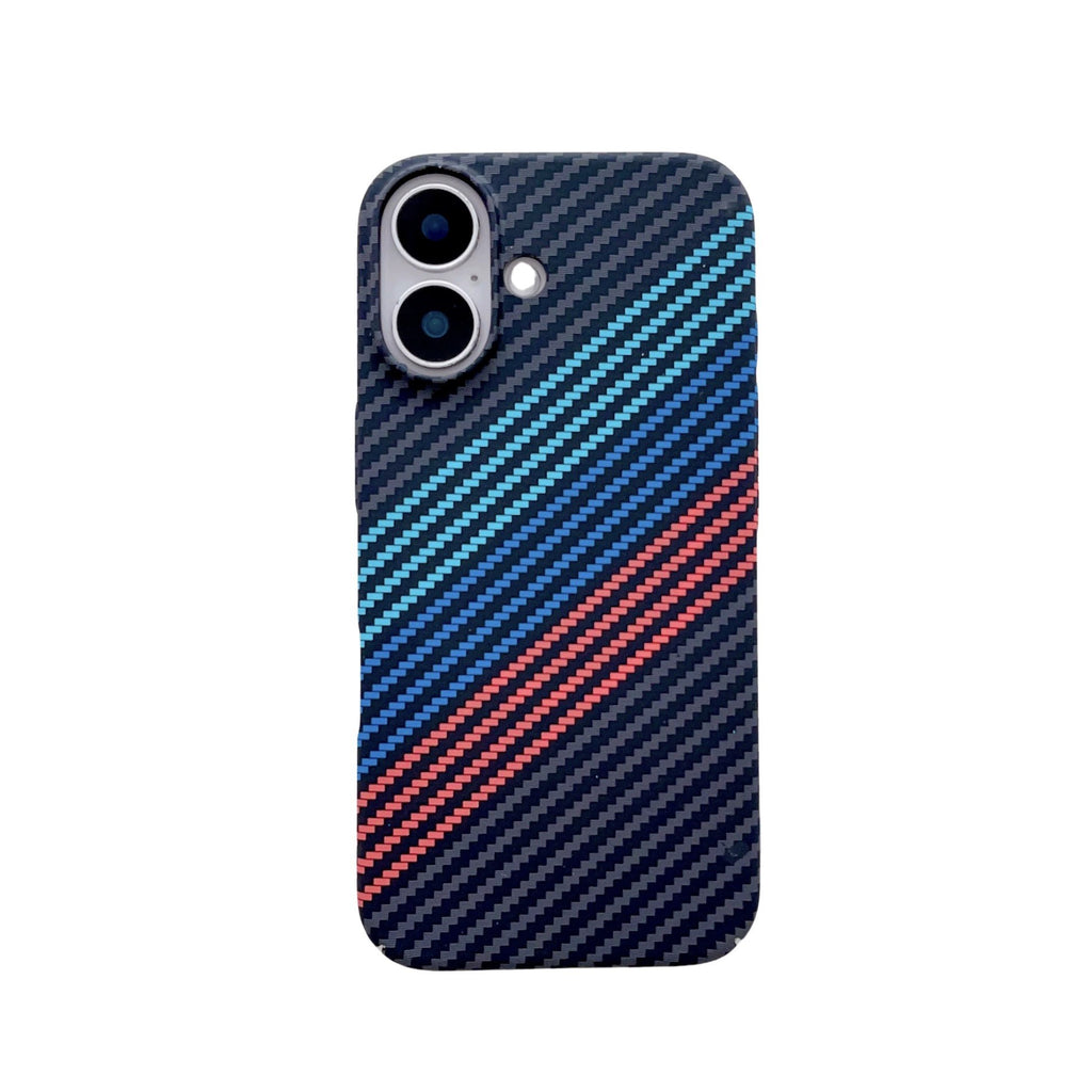 Carbon Fiber Texture Phone Case for iPhone, MagSafe Hard PC Case Ultra-thin Anti
