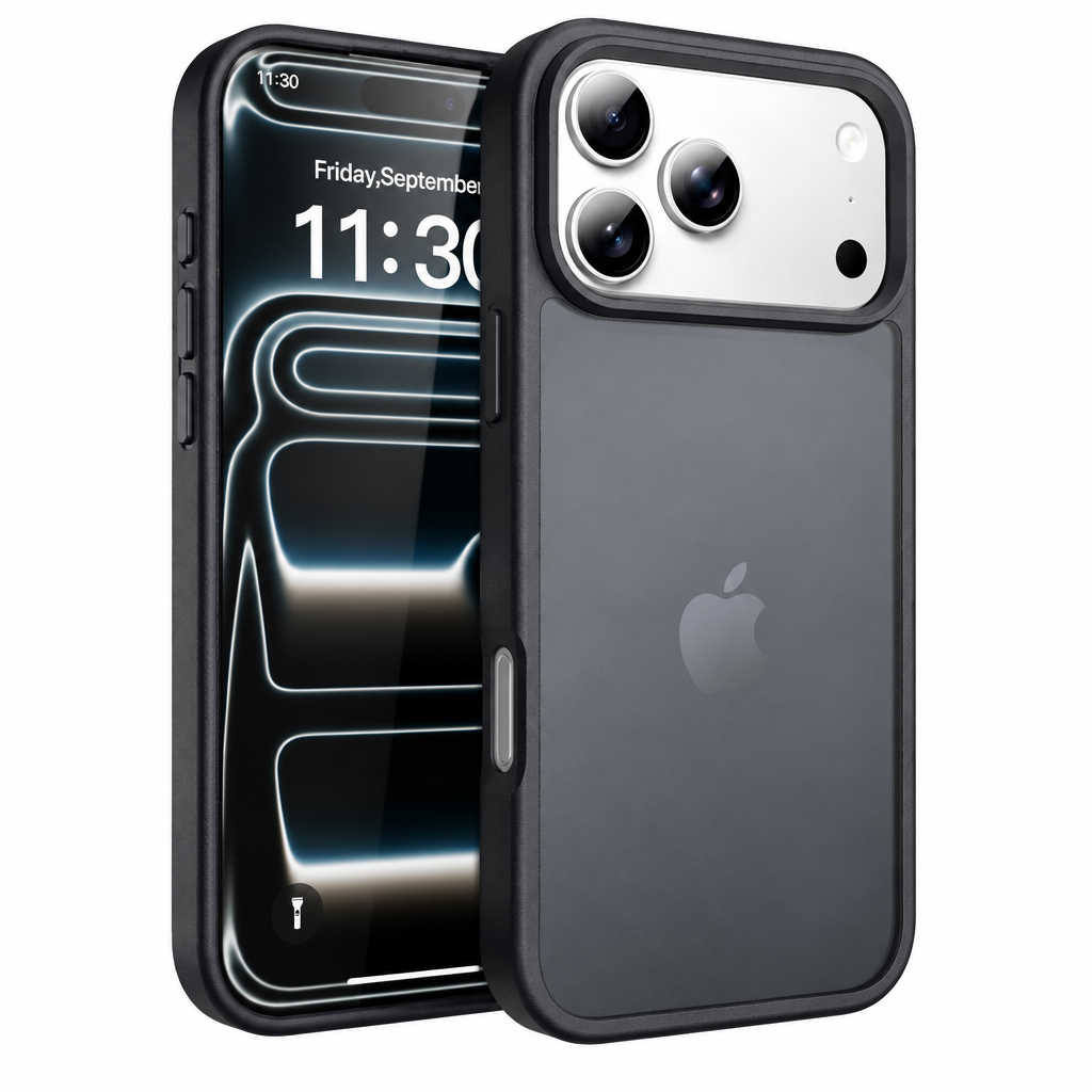 Frosted Skin-Feel Magnetic Phone Case for iPhone 16 Pro Max, Shockproof TPU Anti-Fall Protective Cover - Brown