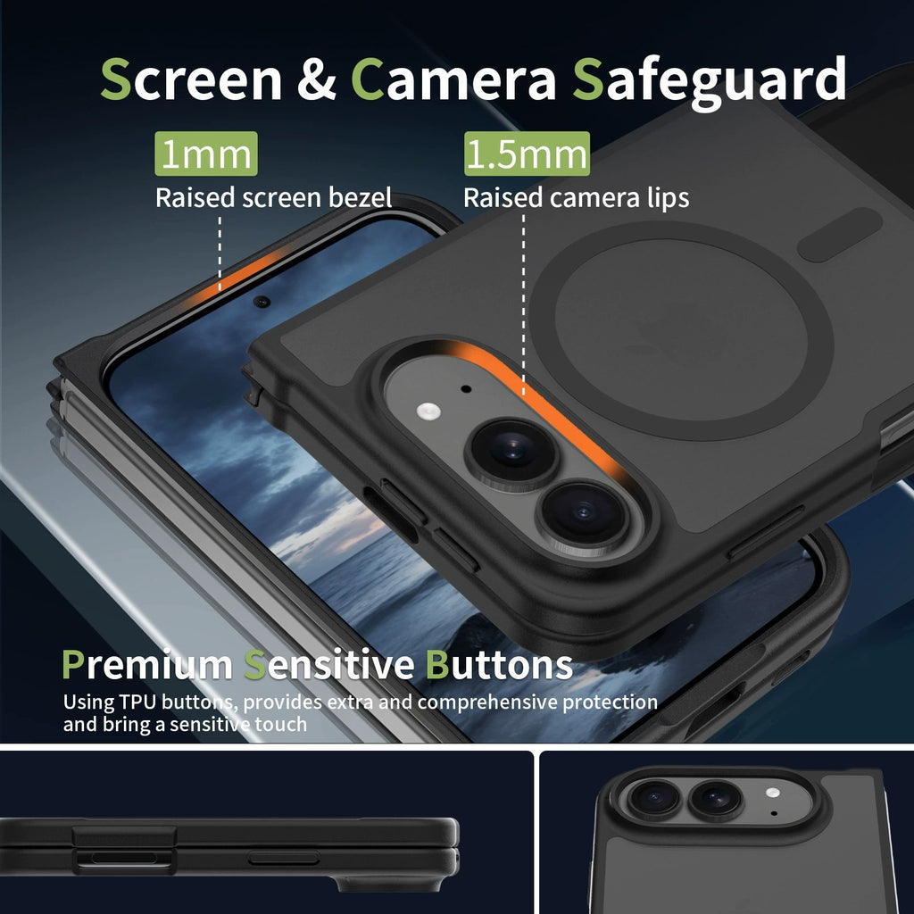 Magnetic Phone Case for iPhone 18 Duo / Fold, Skin-feel Shockproof Protective Co