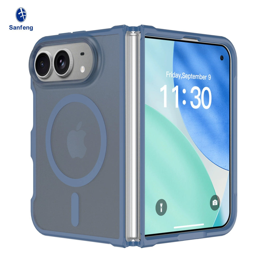 Magnetic Phone Case for iPhone 18 Duo / Fold, Skin-feel Shockproof Protective Co