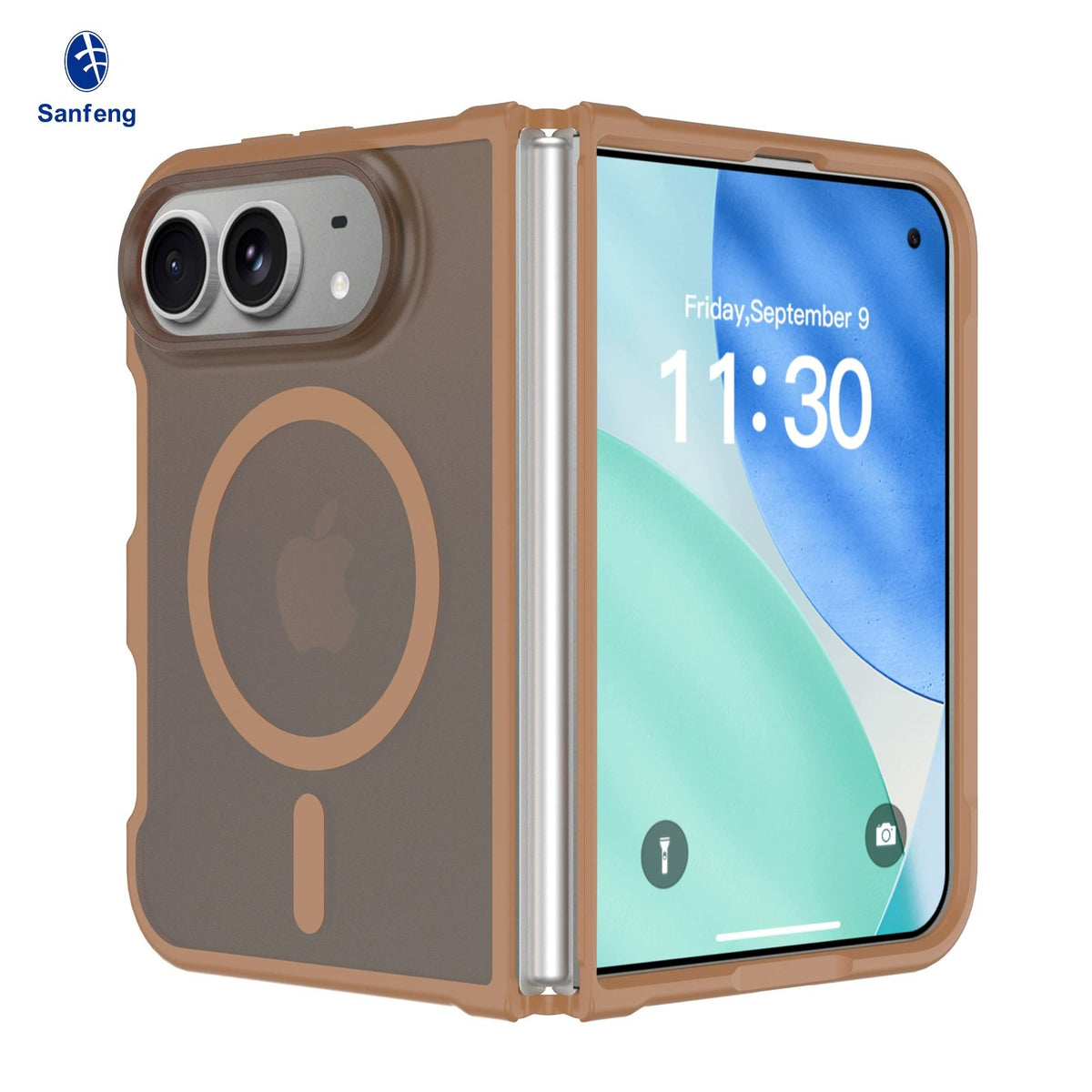 Magnetic Phone Case for iPhone 18 Duo / Fold, Skin-feel Shockproof Protective Co