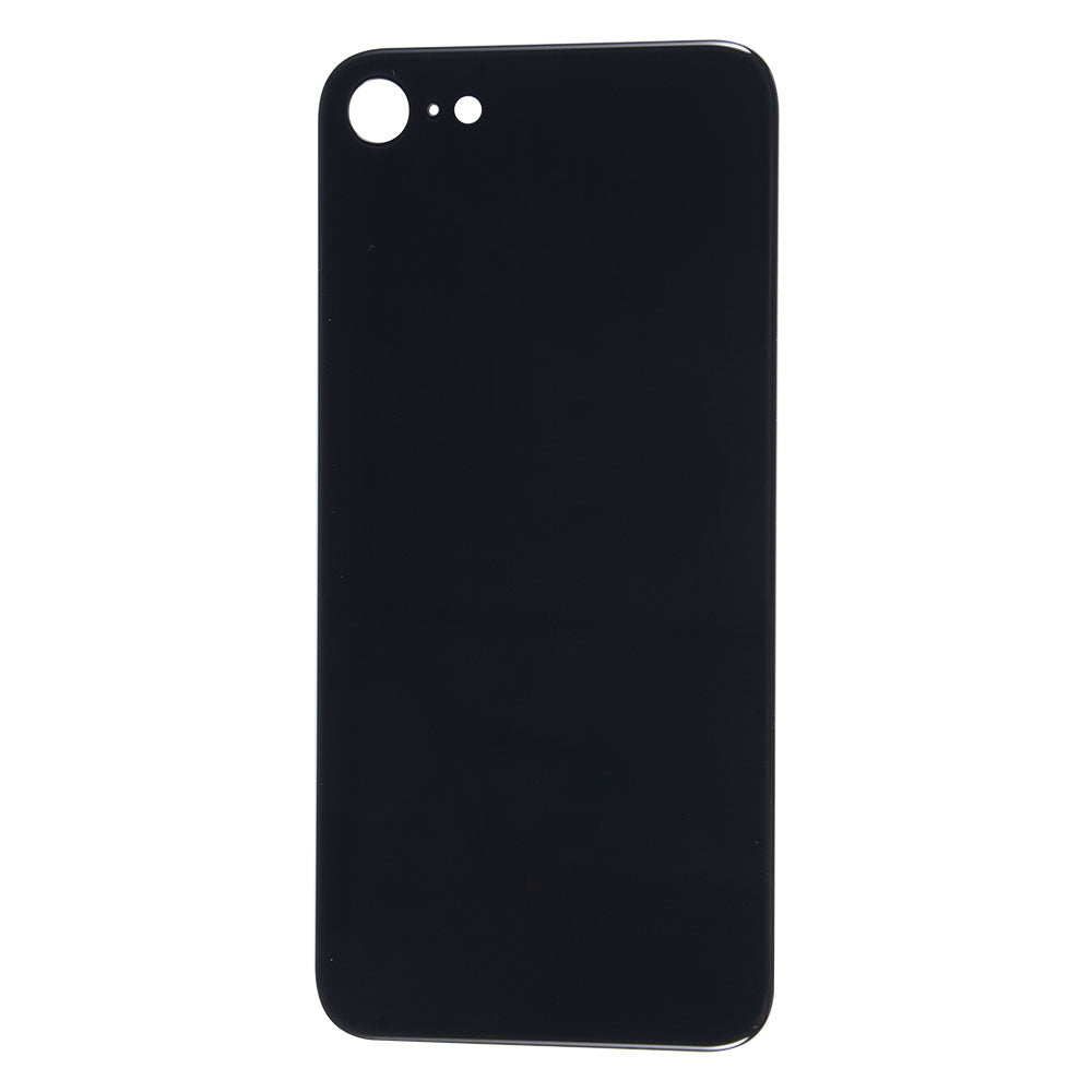 Battery Cover Glass with Adhesive (Black) for iPhone 8