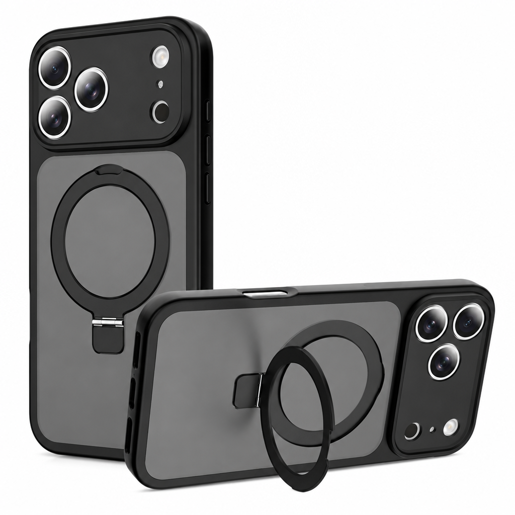 Magnetic Kickstand Phone Case Compatible with iPhone 17 Series, Shockproof TPU Protective Cover with Fine-Hole Camera Protection