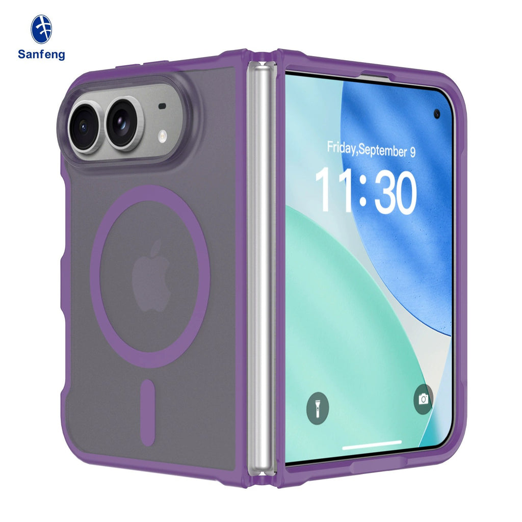 Cross-border Phone Case for iPhone 18 Fold, with Side Cover, Foldable Skin-feel 