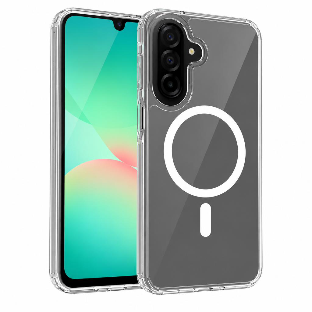 Clear Magnetic Shockproof Phone Case for Samsung Galaxy A Series, Anti-Yellowing Slim TPU Protective Cover