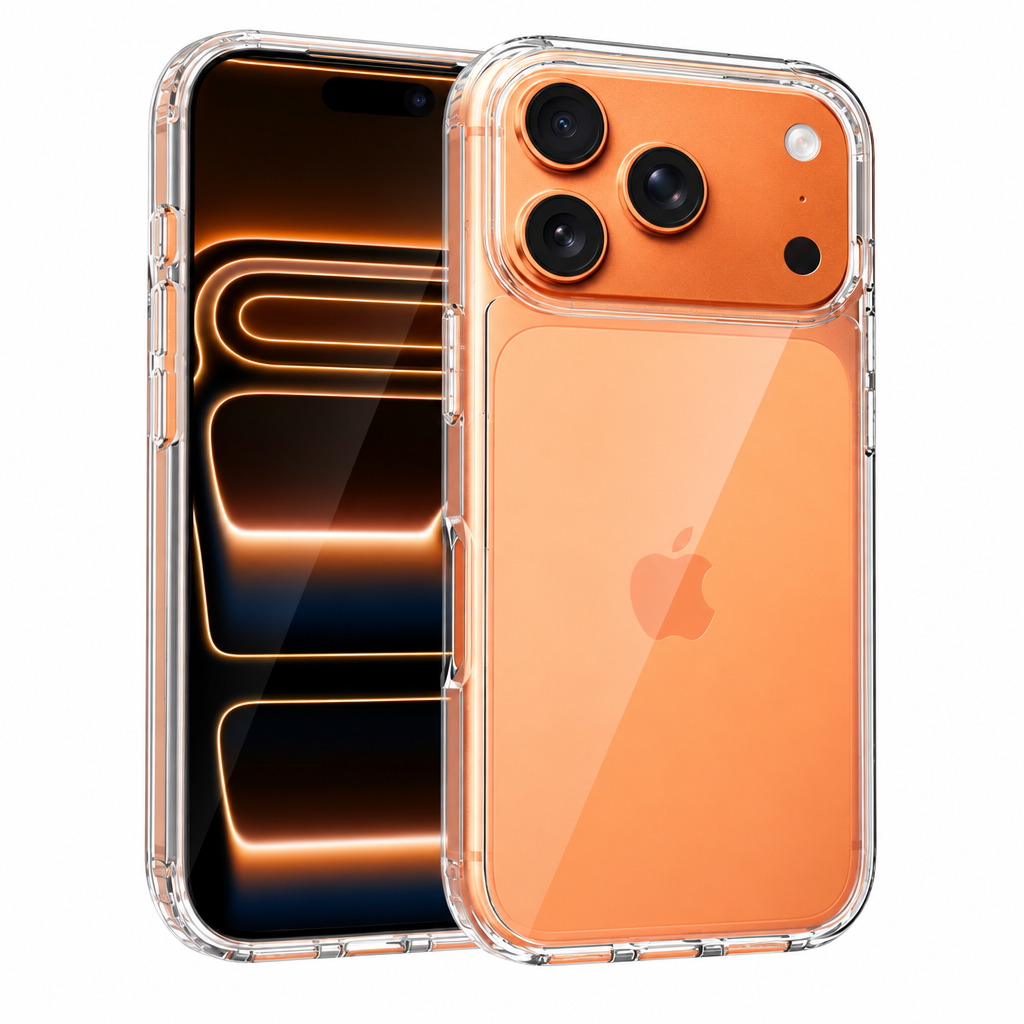 Clear Shockproof TPU Phone Case Compatible with iPhone 16, 15, 14 Series - Slim Anti-Scratch Protective Cover