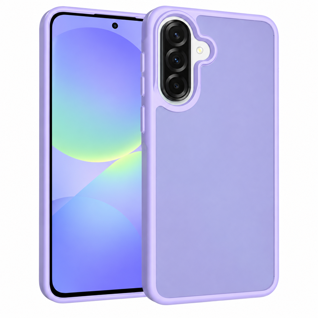 Matte Frosted Semi-Transparent Phone Case for Samsung Galaxy A37 A27 A57 A56 - Anti-Fingerprint Protective Cover with Soft TPU Edge and Hard Back
