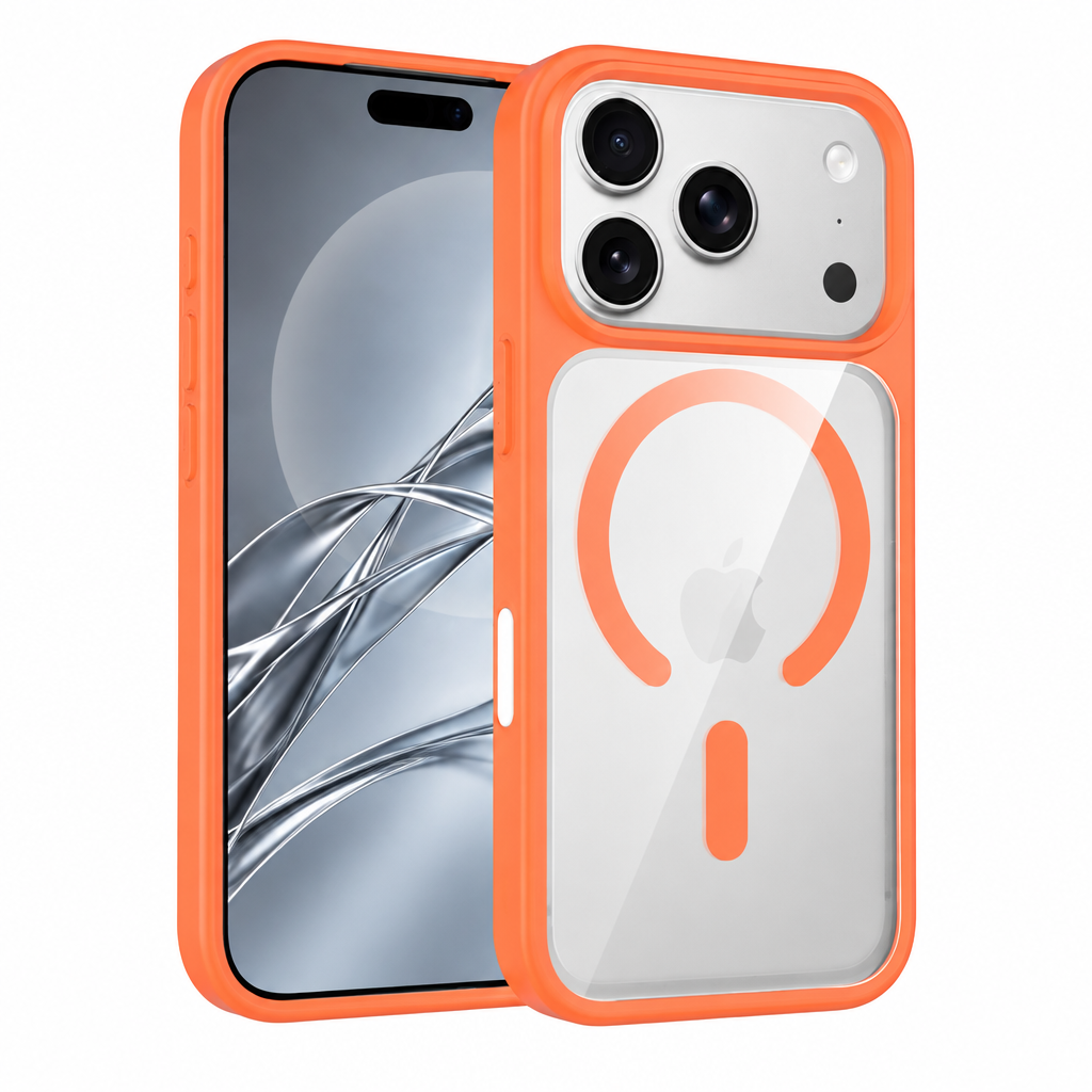 Magnetic Translucent Frosted Case for iPhone 17 Pro Max, Shockproof Skin-Feel Silicone Protective Phone Cover