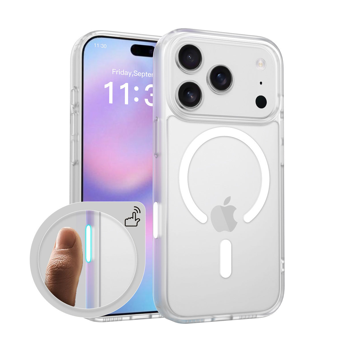 Magnetic Frosted Translucent Case for iPhone 16 & 17 Series, Shockproof Anti-Fall Protective Cover with Camera Button Support