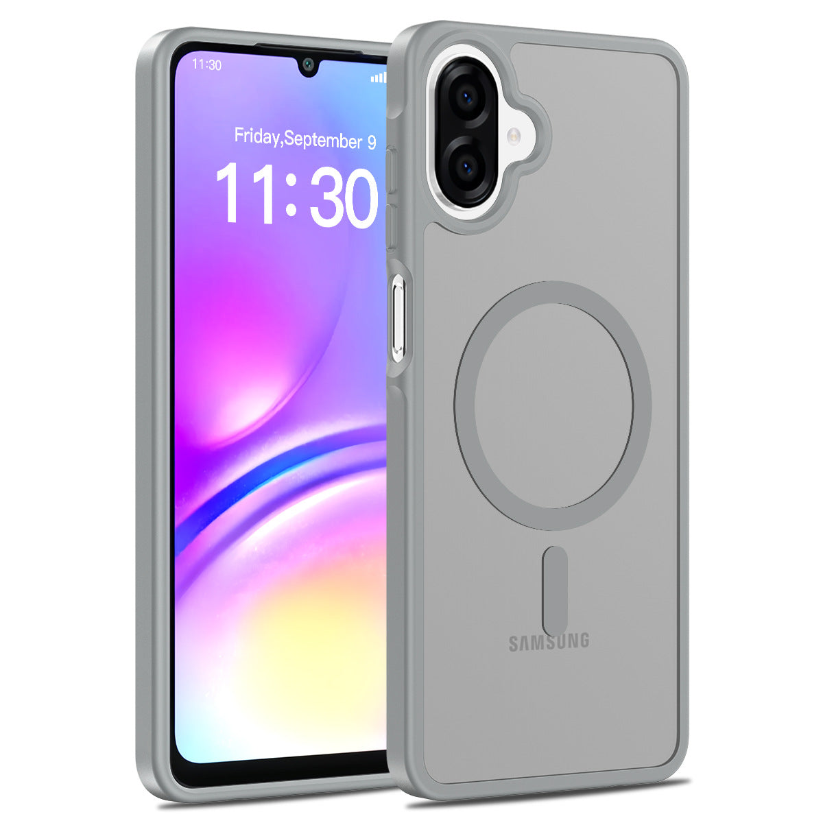 Magnetic Matte Silicone Shockproof Case for Samsung Galaxy A Series, Airbag Anti-Drop Protective Cover