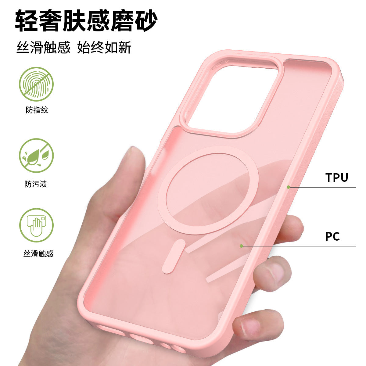 Translucent Matte Magnetic Phone Case with Anti-Fingerprint Drop Protection for Redmi 14C, Note 14 Pro & Xiaomi 15 Series