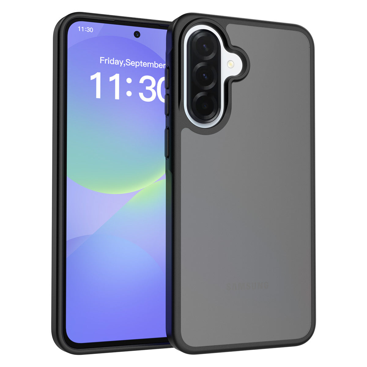 Matte Frosted Semi-Transparent Phone Case for Samsung Galaxy A37 A27 A57 A56 - Anti-Fingerprint Protective Cover with Soft TPU Edge and Hard Back