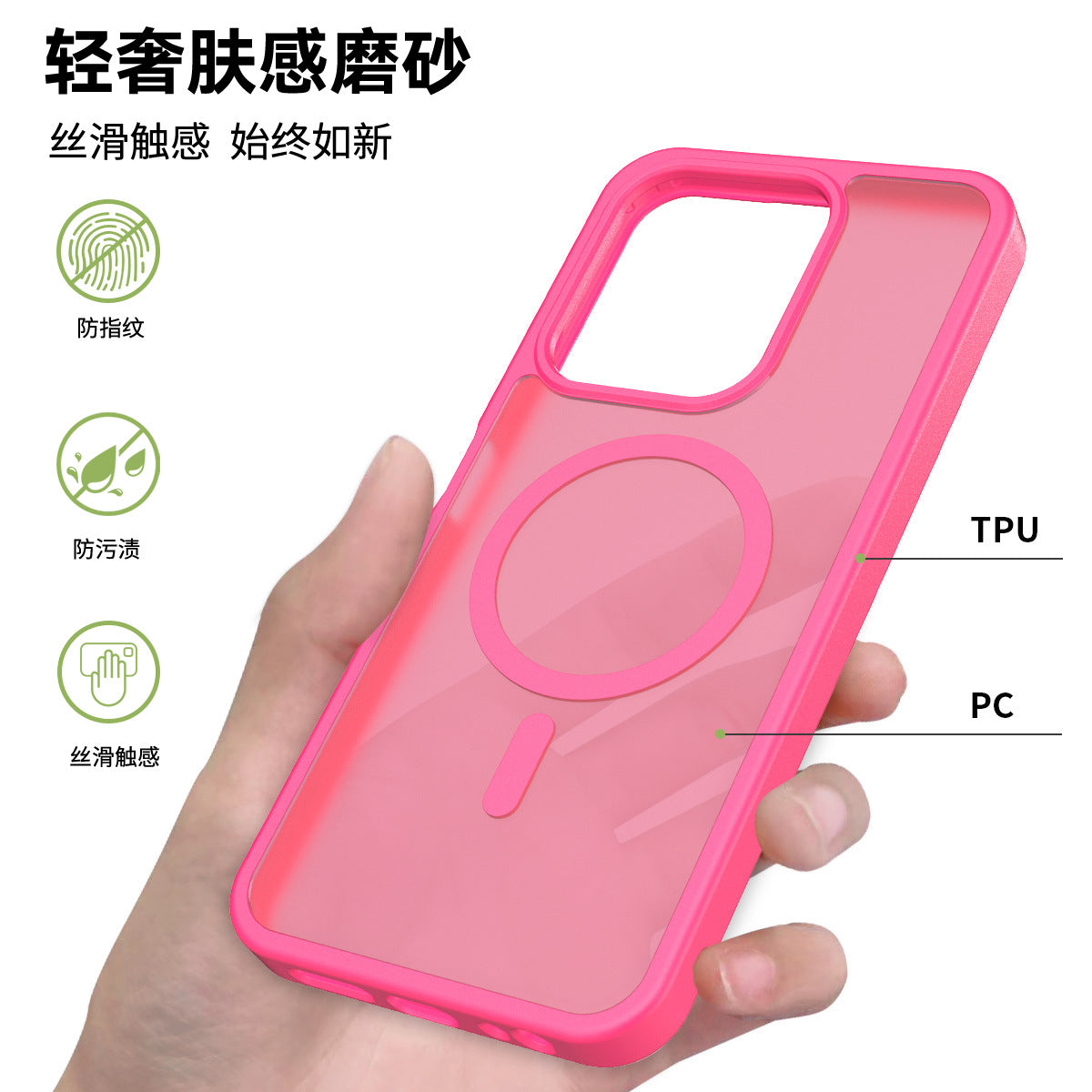 Translucent Matte Magnetic Phone Case with Anti-Fingerprint Drop Protection for Redmi 14C, Note 14 Pro & Xiaomi 15 Series