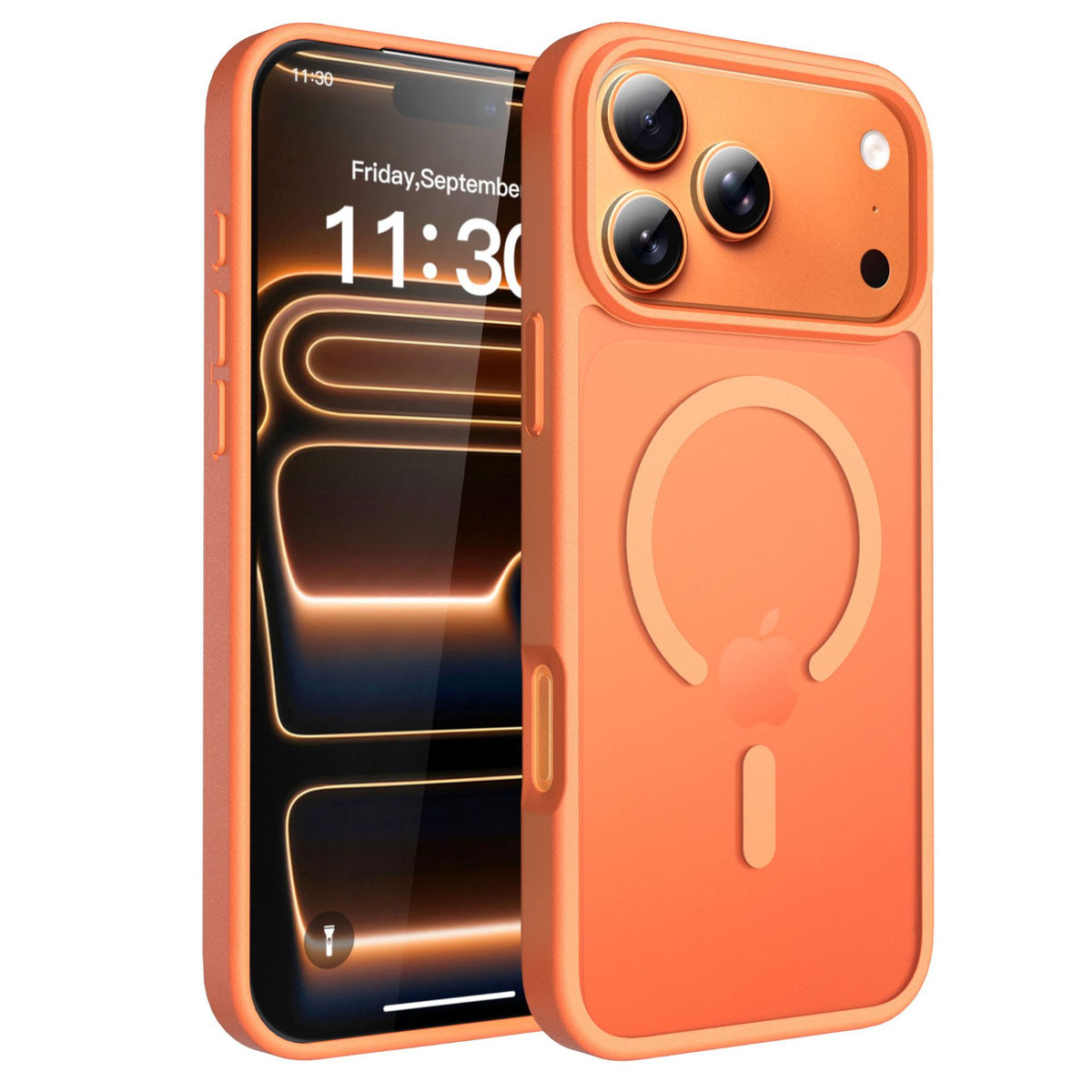 Sanfeng Magnetic TPU Matte Protective Phone Case for iPhone, Anti-Drop Shockproof Slim Cover
