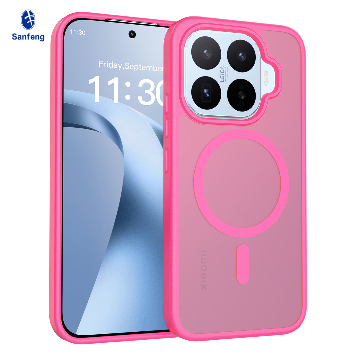 Magnetic Matte Translucent Shockproof Phone Case for Xiaomi 15 Pro / 15 / 14T / Redmi Note 14 Series, Anti-Fingerprint TPU Protective Back Cover