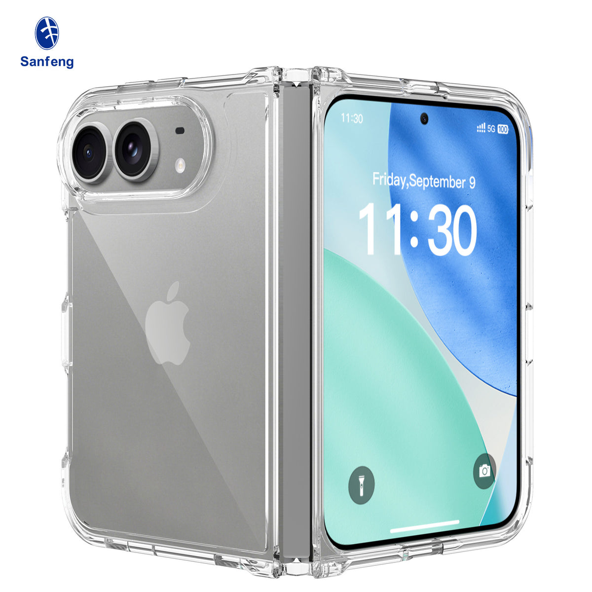 Clear Shockproof TPU Case for iPhone 18 Pro - 2.0mm Anti-Scratch & Anti-Fingerprint Transparent Protective Cover with Airbag Protection