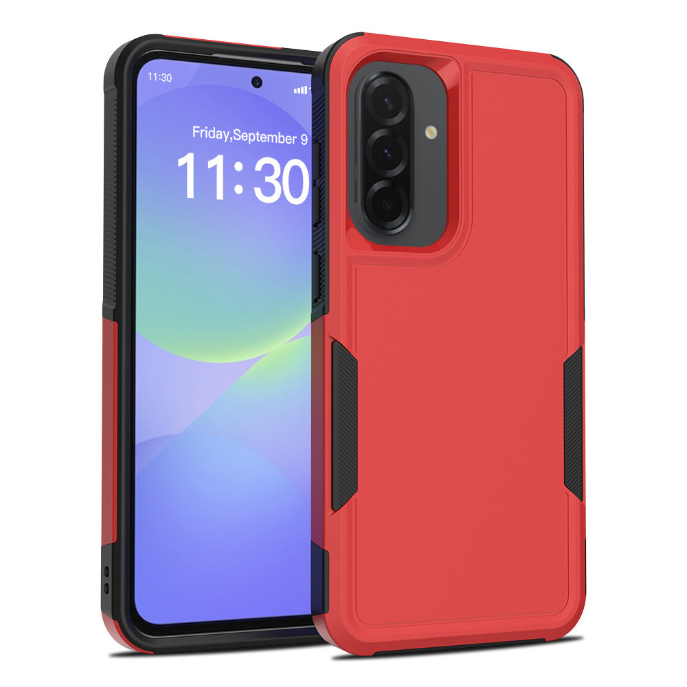 Shockproof Matte Black TPU Full-Cover Phone Case for Samsung Anti-Drop Protective Cover