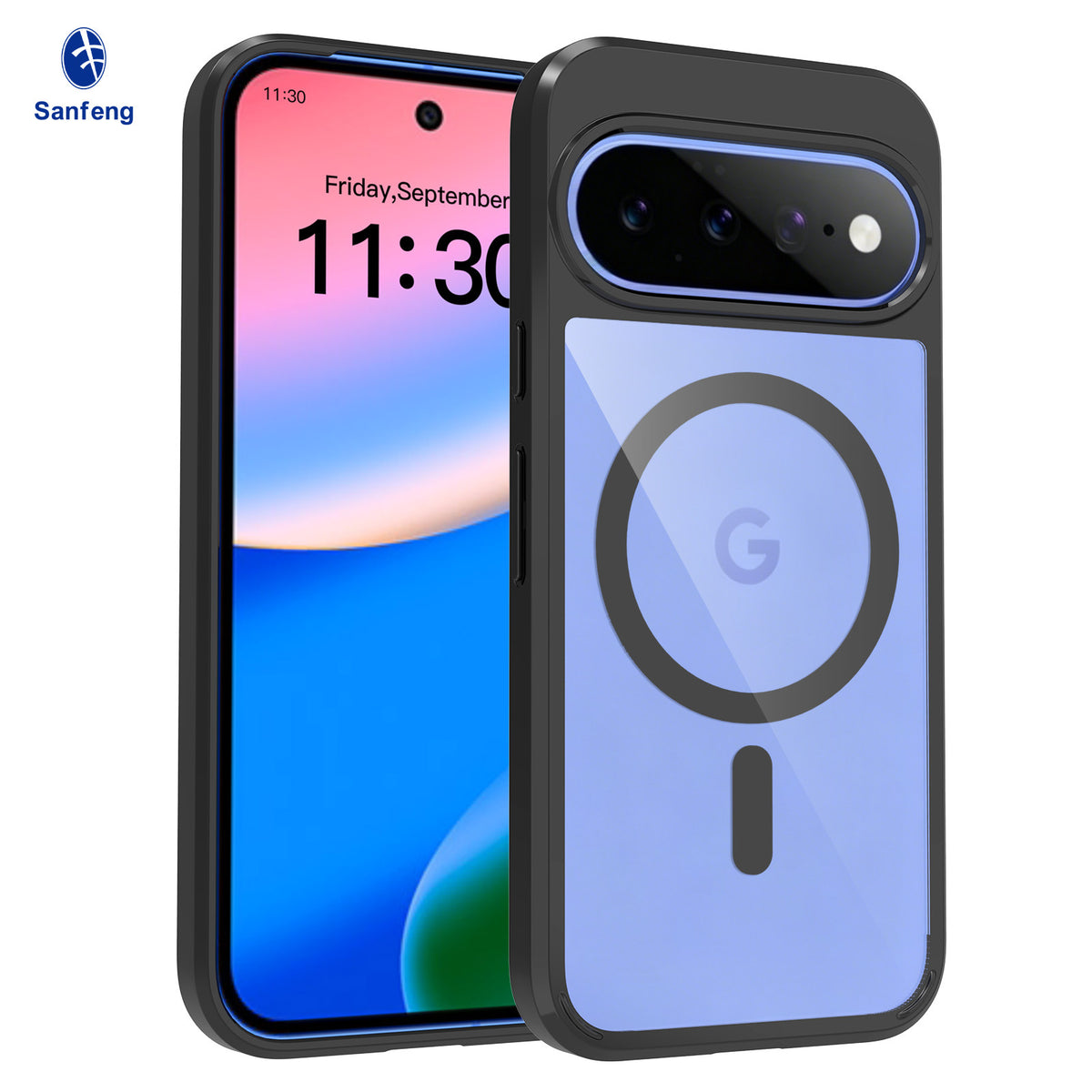 Magnetic Clear Phone Case for Google Pixel - Anti-Yellowing TPU Shockproof Protective Cover