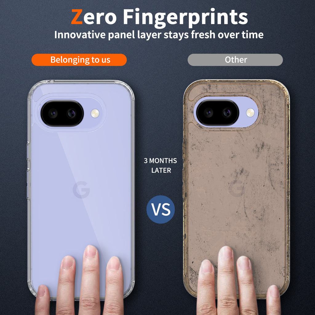 Magnetic Clear Case for Google Pixel 9 & 10 Pro / Pro XL - 2.0 Thickened Shockproof TPU+PC Hybrid Protective Cover