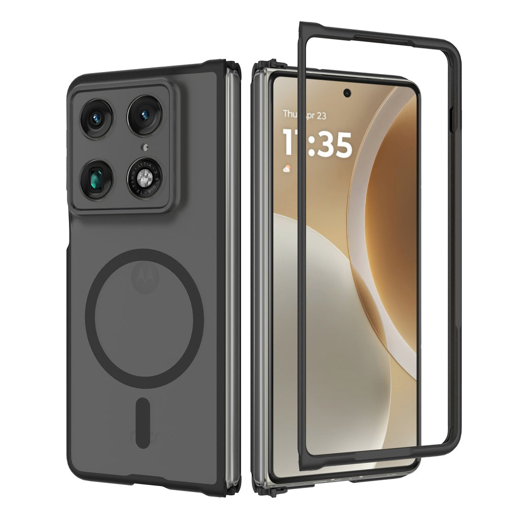 Magnetic Skin-Feel Protective Case for Moto Razr Series, Anti-Fall TPU Folding Phone Cover Compatible with Moto Razr / Razr+ 2024 2025