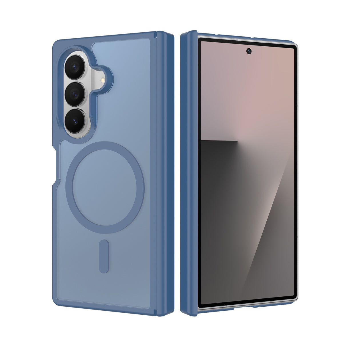 Magnetic Matte Phone Case for Samsung Galaxy Z Fold 8 / Z Fold 7, TPU Shockproof Protective Foldable Cover with Hinge Protection