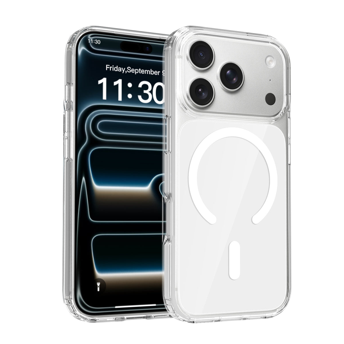 Transparent TPU Shockproof Protective Phone Case for iPhone 17 Pro Max, 16, 15, 14, 13 - Anti-Fall Soft Cover