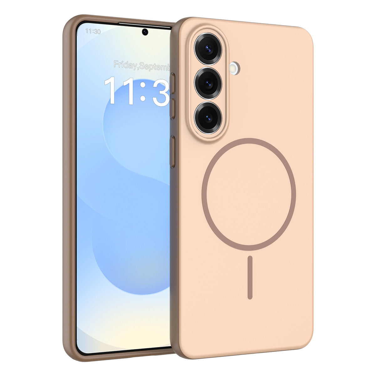 Skin-Feel Magnetic Protective Case for Samsung Galaxy S25 Ultra, S25 Plus, S24 Series - Slim TPU Anti-Fall & Anti-Fingerprint Phone Cover