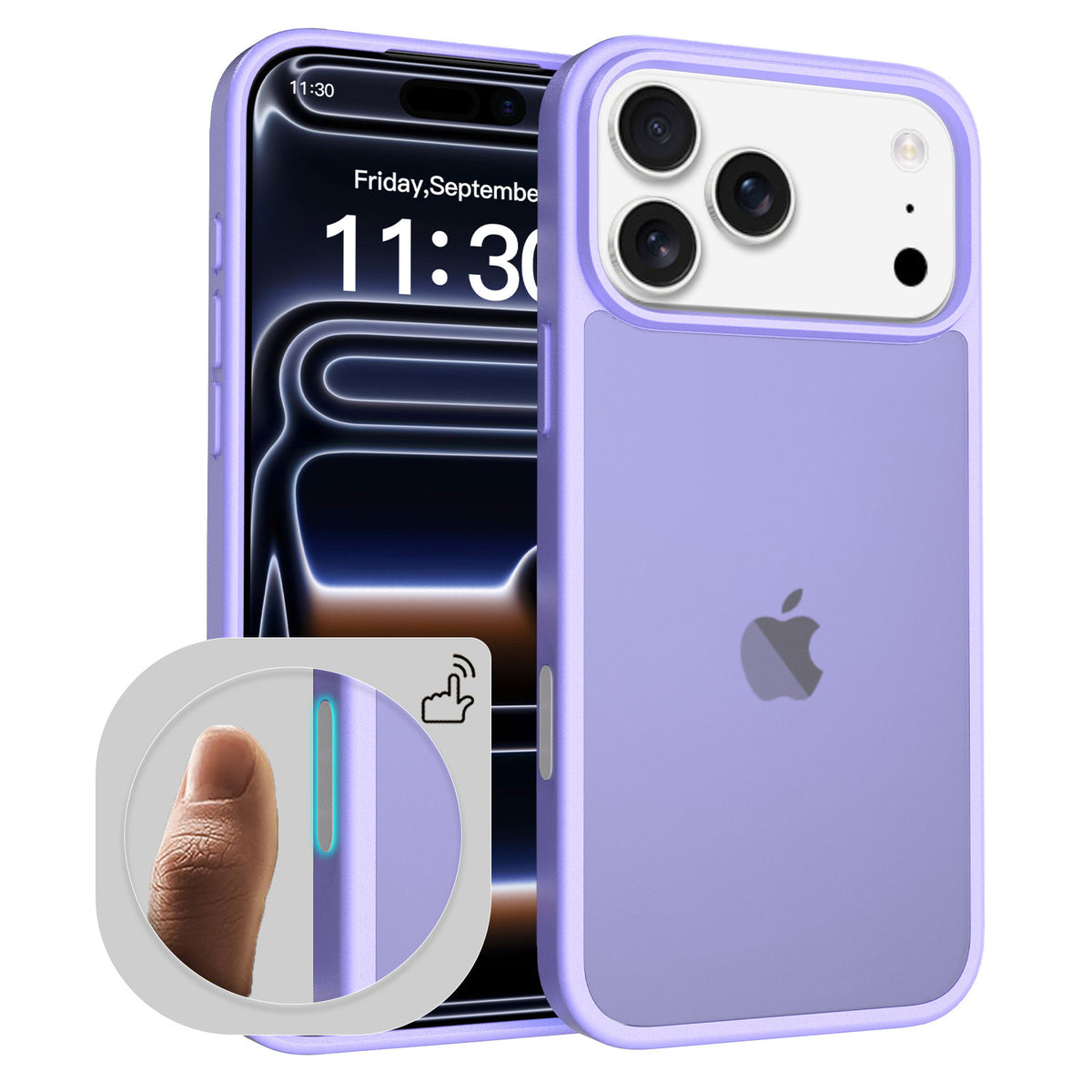 Magnetic Phone Case for iPhone 17 Pro Max & iPhone 17 Air, TPU Anti-Drop Shockproof Cover with Full Camera & Button Protection, Cherry
