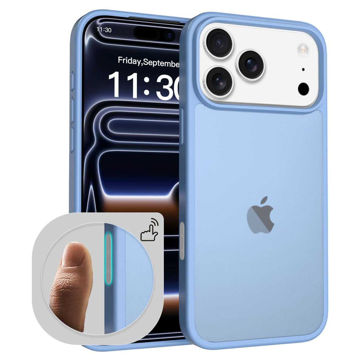 Magnetic Phone Case for iPhone 17 Pro Max & iPhone 17 Air, TPU Anti-Drop Shockproof Cover with Full Camera & Button Protection, Cherry