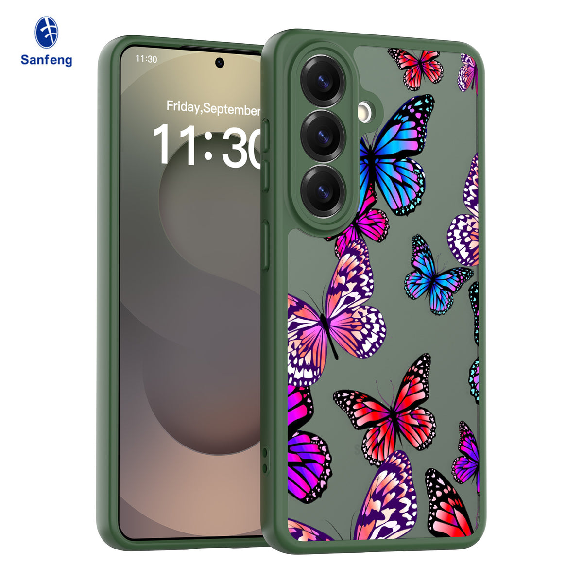 Sanfeng Custom Matte TPU Phone Case for Samsung Galaxy Series, Anti-Fall Protective Cover with Personalized Silk Screen Printing Logo