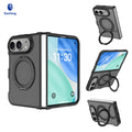 Magnetic Folding Phone Case for iPhone 18 Fold Duo, Skin-Feel TPU Protective Cover with Stand