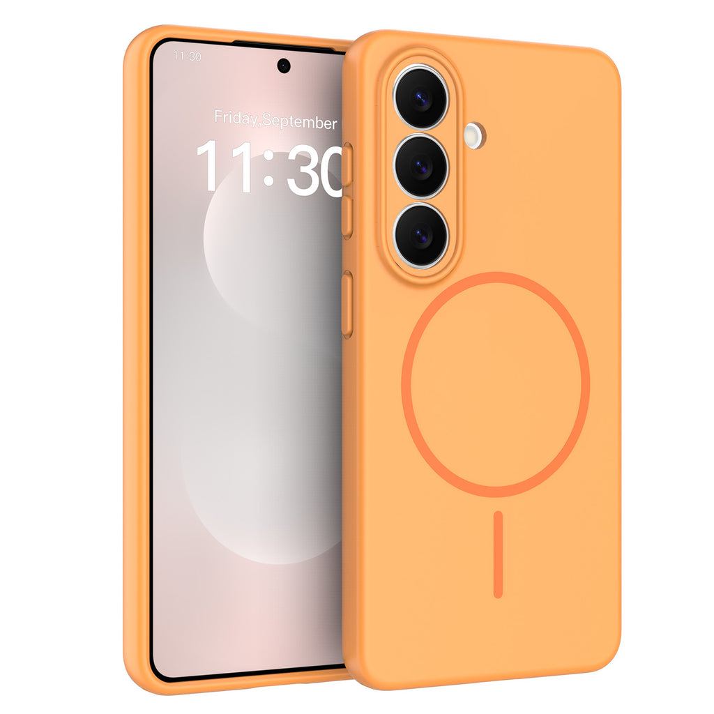 Magnetic TPU Matte Protective Phone Case with Precision Cutouts for Samsung Galaxy S25 S24 Ultra Plus - Anti-Fall Skin-Feel Cover