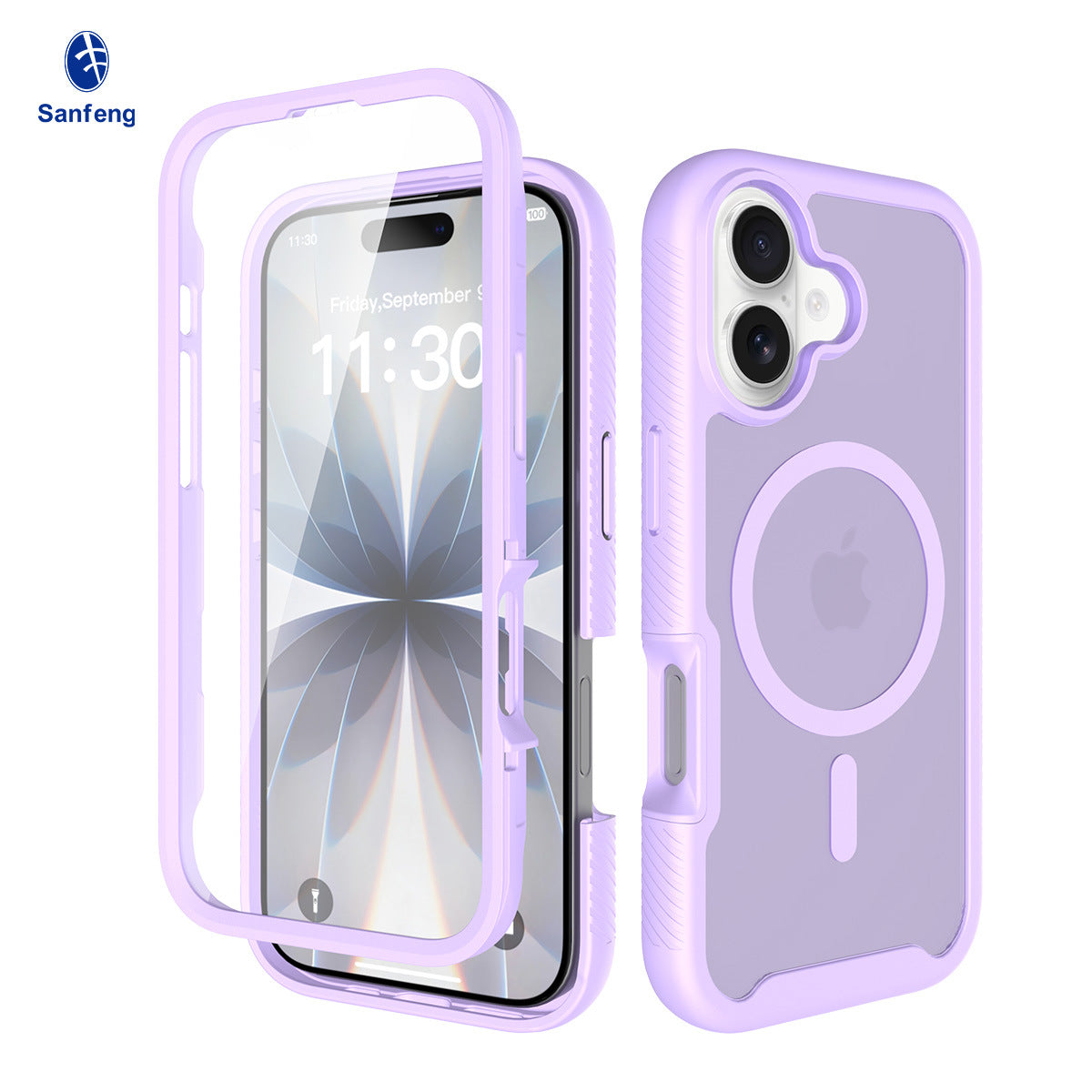 Magnetic Silicone Protective Phone Case Compatible with iPhone 17 Air, Anti-Fingerprint Anti-Drop Cover