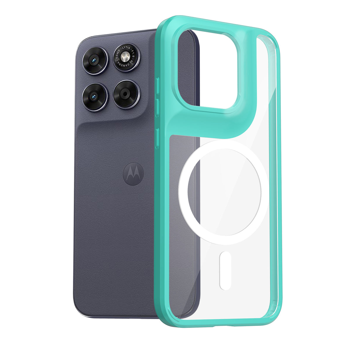 Transparent Magnetic Shockproof Case for Motorola Moto G & Edge Series, Slim 1.5mm Anti-Fingerprint TPU Protective Clear Cover