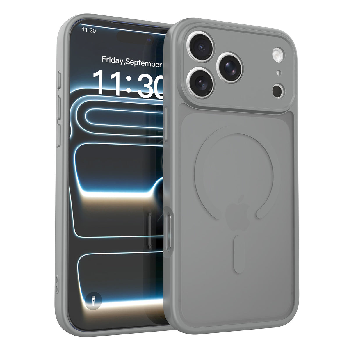 Magnetic Skin-Feel TPU Phone Case for iPhone 17 Pro Max, 16 Pro Max and 15 Pro, Slim Anti-Fingerprint Protective Cover