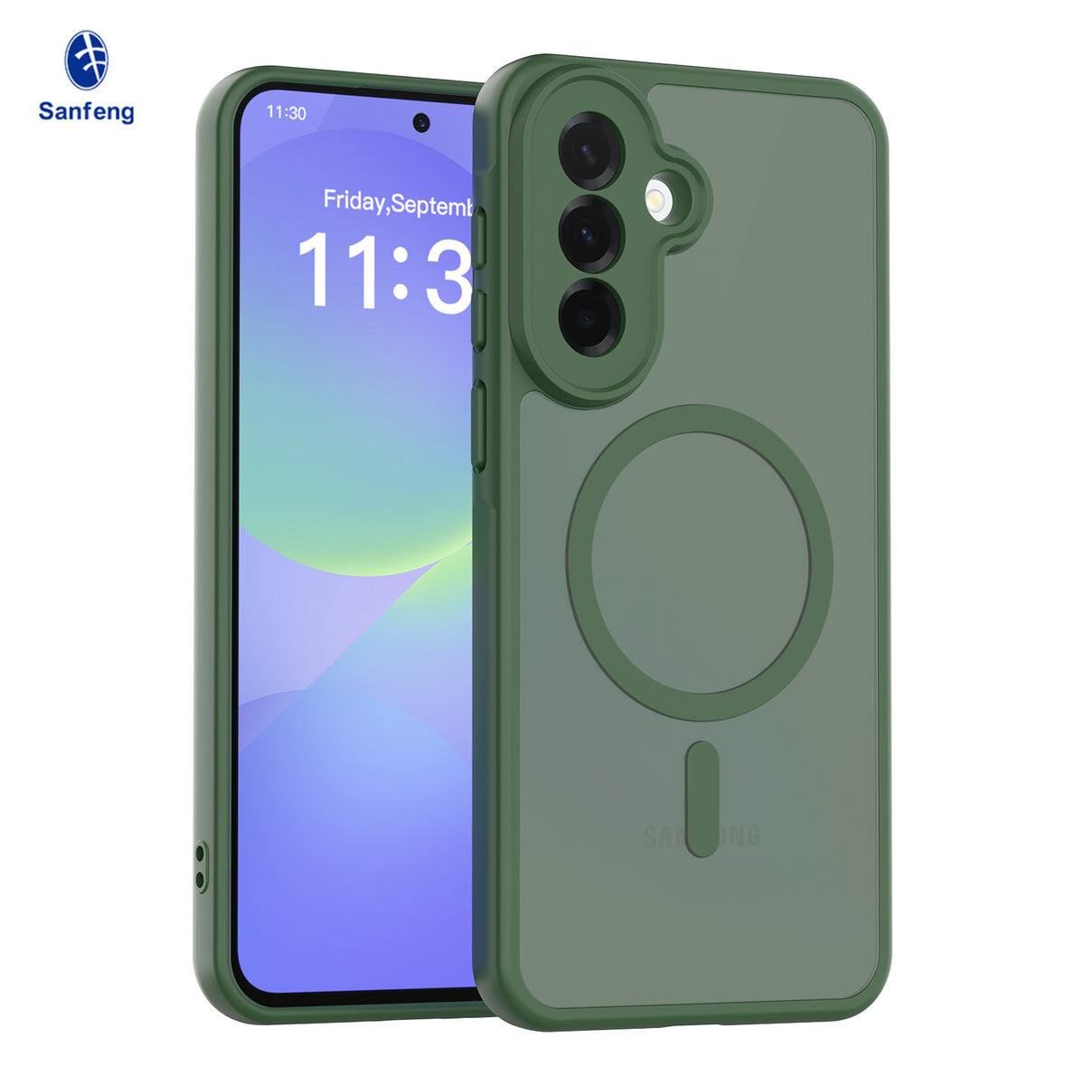 Matte Magnetic Anti-Fall Phone Case for Samsung Galaxy A57 A37 A17 5G A55 Shockproof TPU Protective Cover