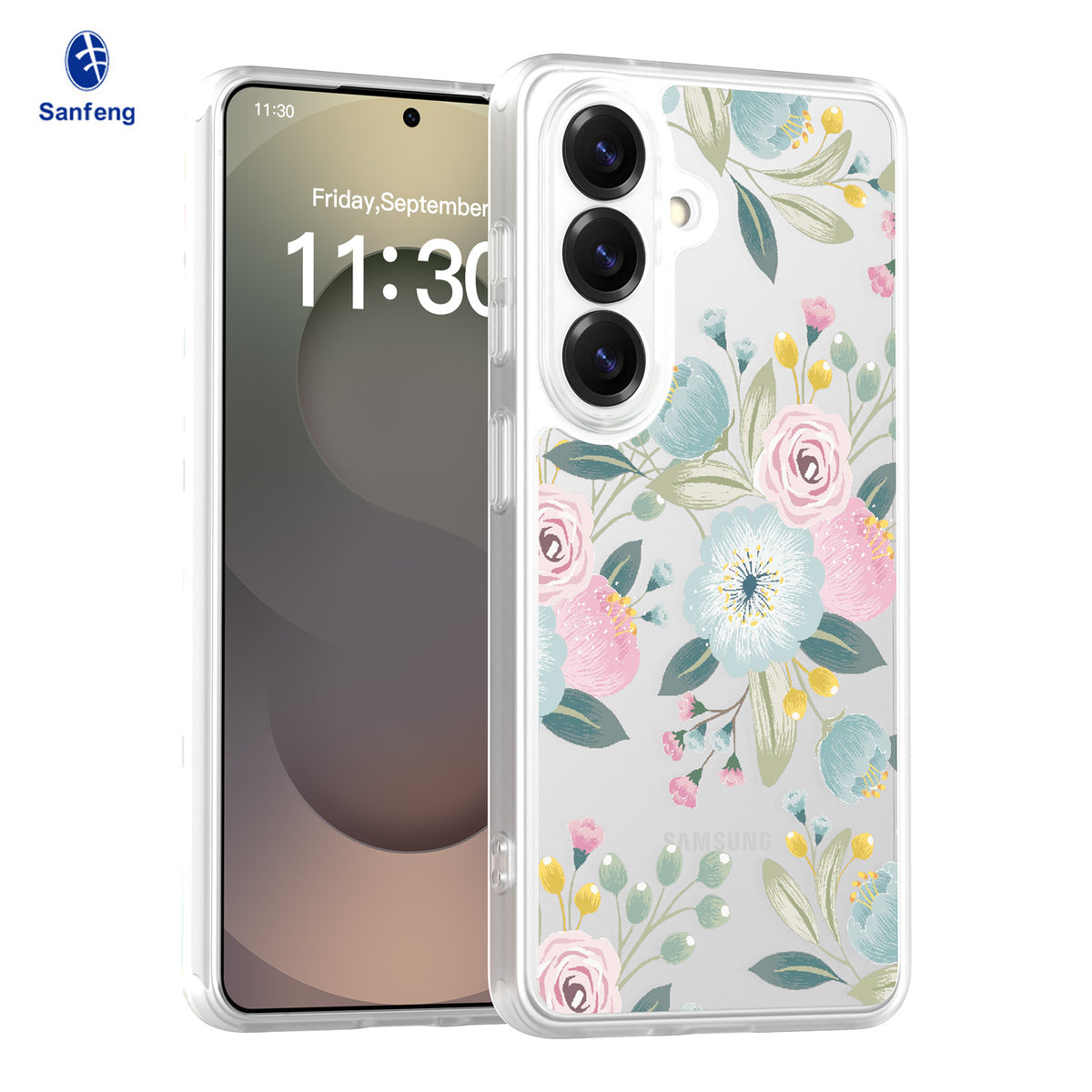 Sanfeng Custom Matte TPU Phone Case for Samsung Galaxy Series, Anti-Fall Protective Cover with Personalized Silk Screen Printing Logo