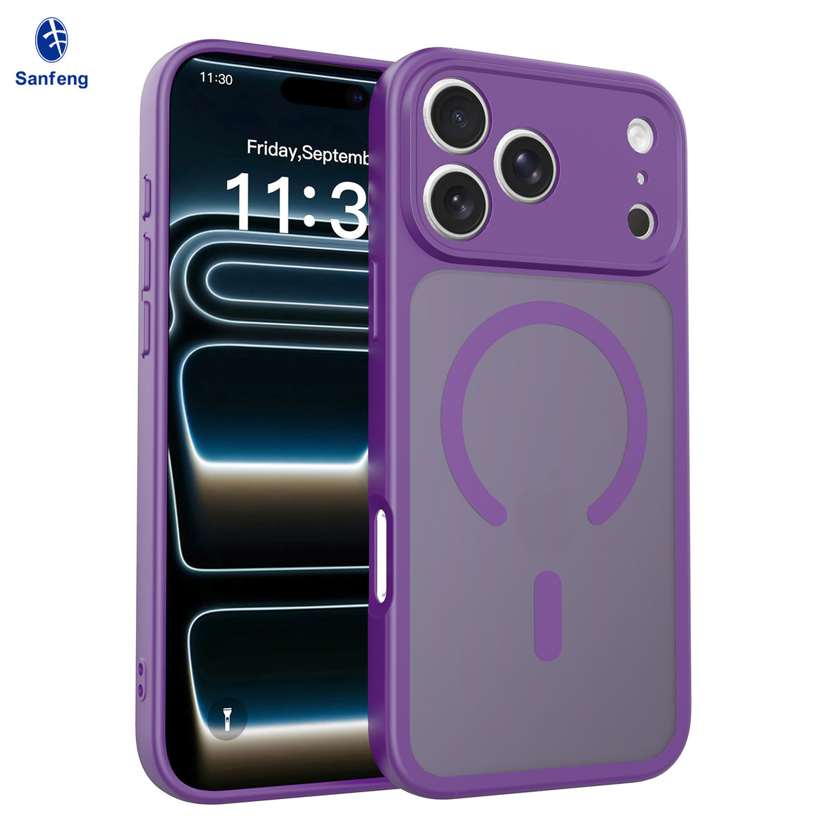 Magnetic Matte TPU Phone Case Compatible with iPhone 17 Air, Skin-Feel Anti-Fingerprint Semi-Transparent Protective Cover