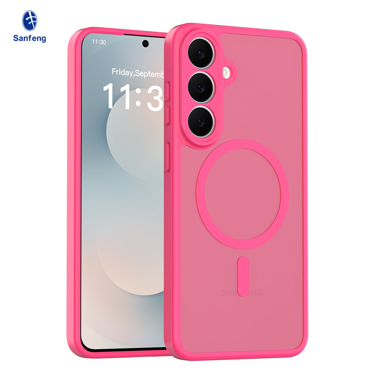 Magnetic Matte Translucent Phone Case for Samsung Galaxy S25 S24 Ultra Plus, Skin-Feel Anti-Drop Silicone Protective Cover