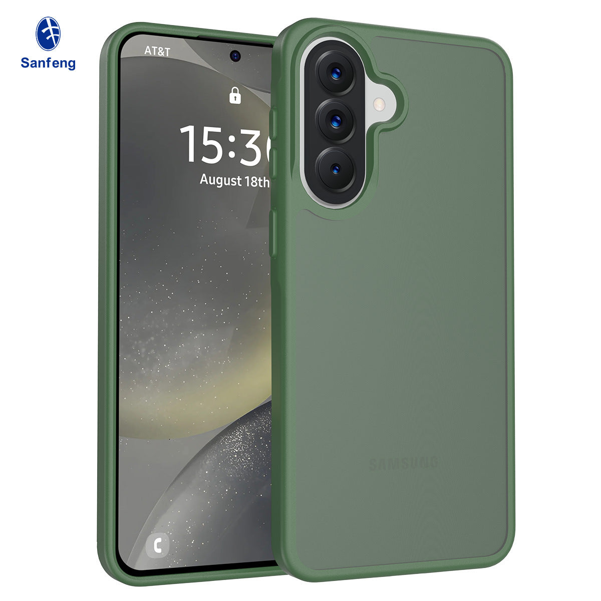 Minimalist Matte Frosted TPU Phone Case with Straight Edge & Skin-Feel Finish, Anti-Drop Protective Cover for Samsung Galaxy