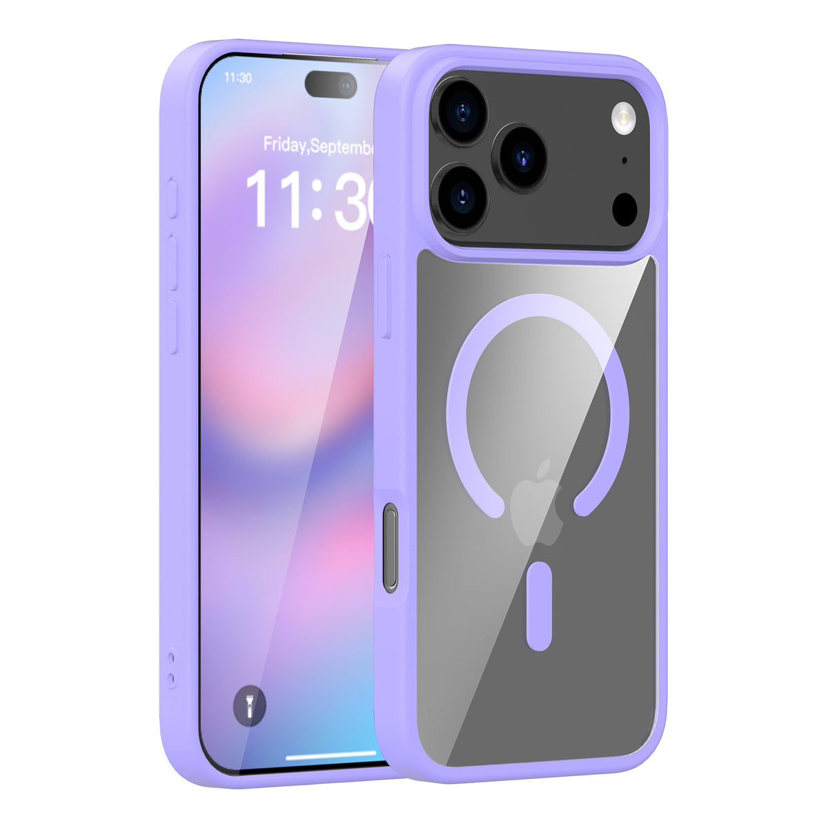 Translucent Matte Magnetic Phone Case for iPhone 17 16 15 Pro Max Plus Air, High-Quality TPU Anti-Fall Protective Soft Cover