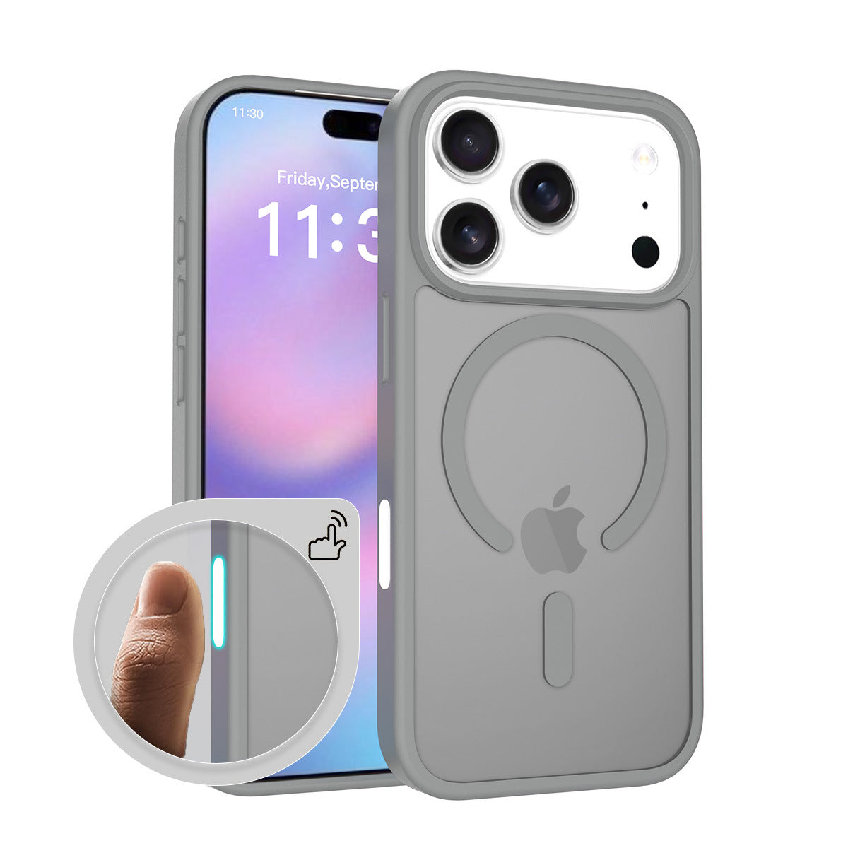 Magnetic Frosted Translucent Case for iPhone 16 & 17 Series, Shockproof Anti-Fall Protective Cover with Camera Button Support
