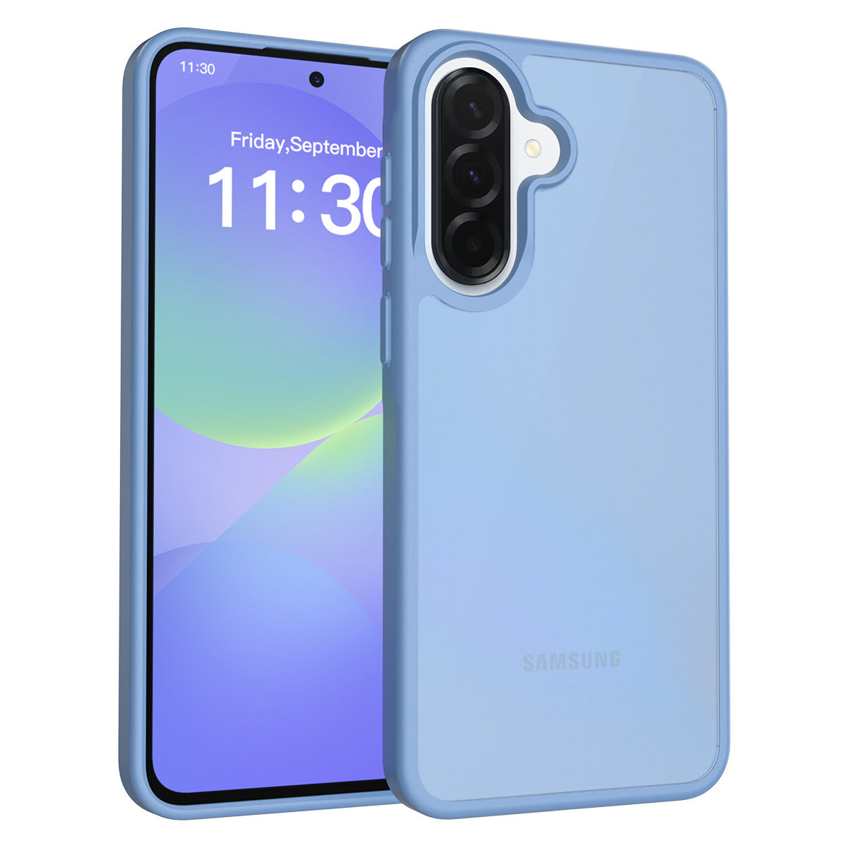 Matte Frosted Semi-Transparent Phone Case for Samsung Galaxy A37 A27 A57 A56 - Anti-Fingerprint Protective Cover with Soft TPU Edge and Hard Back