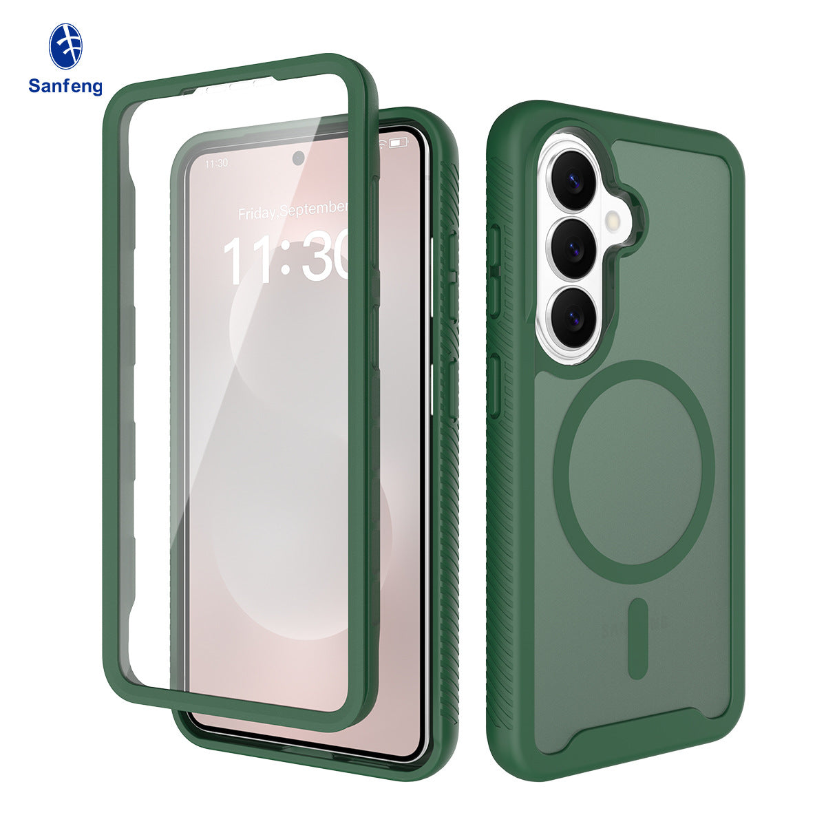 Magnetic Clear Anti-Fall TPU Phone Case Compatible with Samsung Galaxy S25 Ultra S24 Plus S24 FE