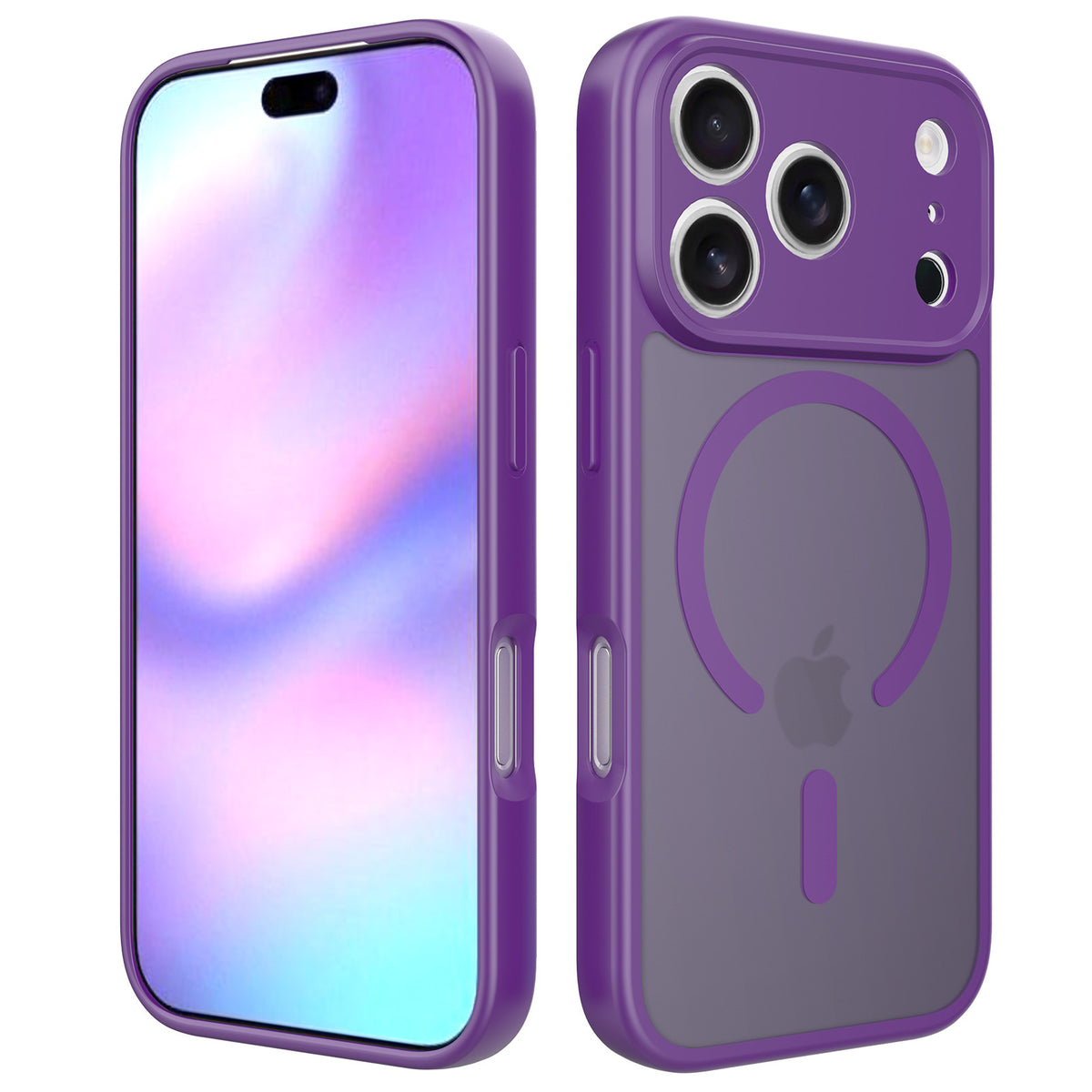 Frosted Magnetic Shockproof Phone Case for iPhone 17 16 15 Pro Max Plus, Anti-Drop Hard Shell with Precision Cutouts