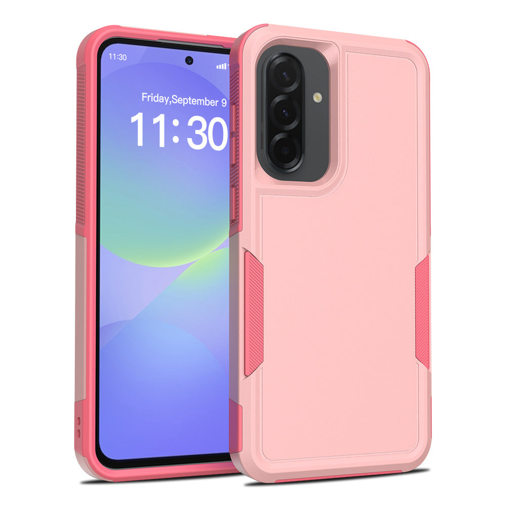Shockproof Matte Black TPU Full-Cover Phone Case for Samsung Anti-Drop Protective Cover