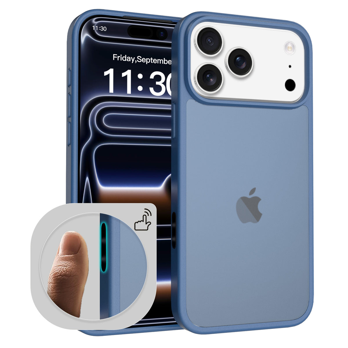 Magnetic Phone Case for iPhone 17 Pro Max & iPhone 17 Air, TPU Anti-Drop Shockproof Cover with Full Camera & Button Protection, Cherry